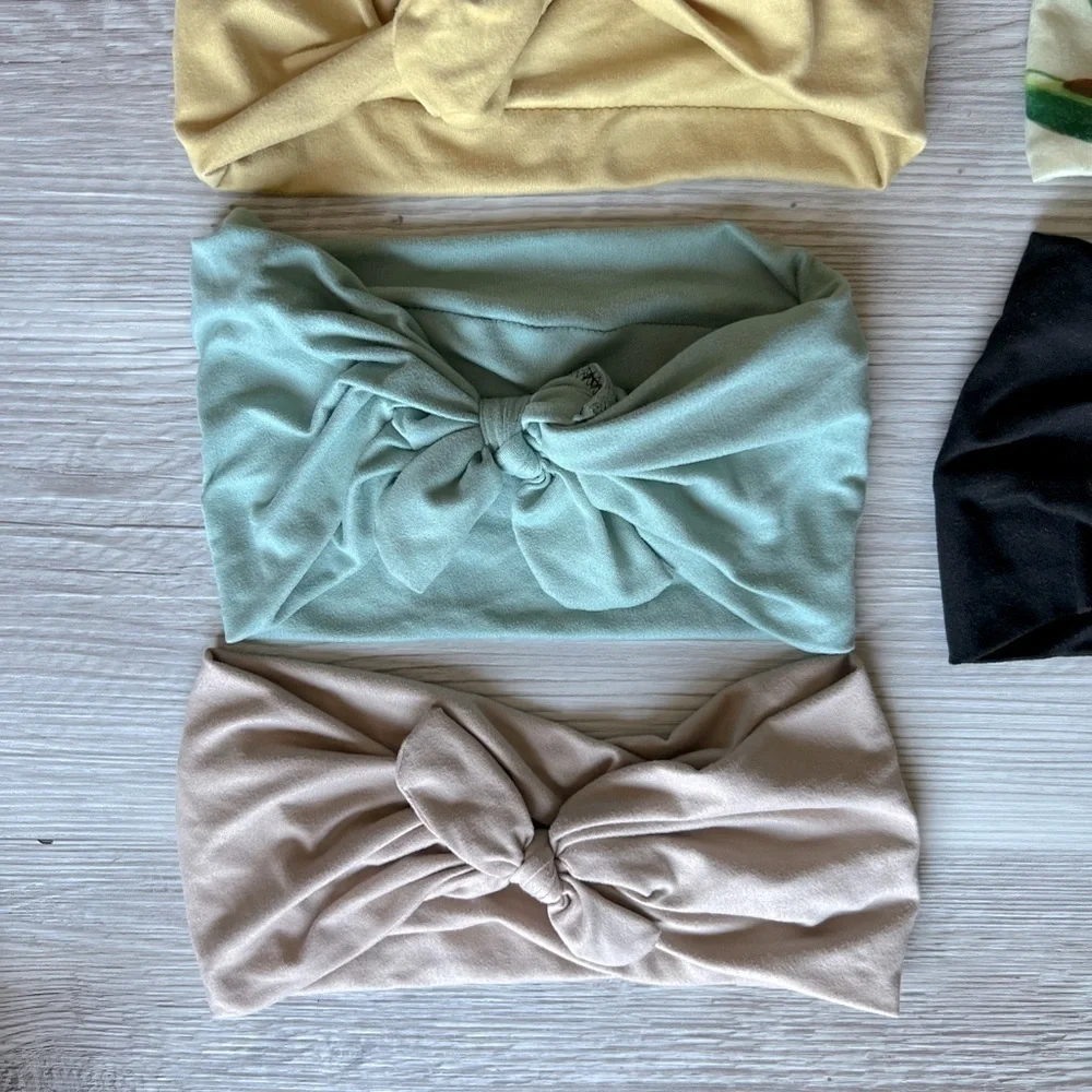 NEUTRAL headbands 8 prints colors and scrunchy EUC